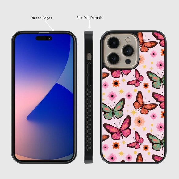 Butterfly Phone Case iPhone 16 Pro, 15 Pro, 14, Samsung Galaxy S25 Google Pixel - Picture 5 of 7